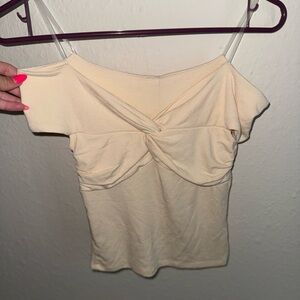 Elegant Cream Women's Top